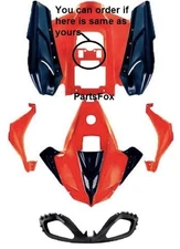 Plastic body fender Taotao ATA125G Cheetah Coolster 3125C 3125CX Red/Black 10pcs