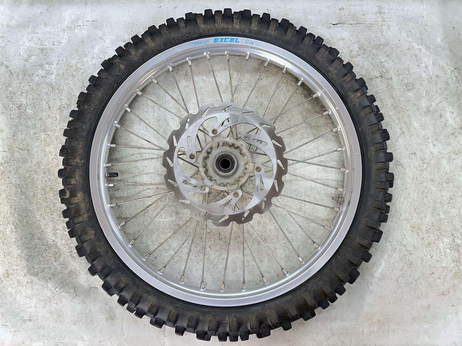 #2 02-10 YAMAHA YZ 125 250 YZ250F YZ450F EXCEL SILVER 21" FRONT WHEEL RIM & HUB