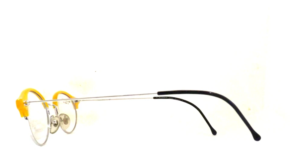 montatura per occhiali da vista uomo donna metallo vintage argento SAFILO giallo - Immagine 3 di 4