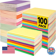 100 Pack Small Lined Notepads Bulk, Mini Journal Pocket Notebooks Set 3.5 Inch x