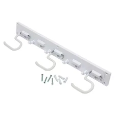 16 In. Wall-Mounted White Storage Tool Organizer
