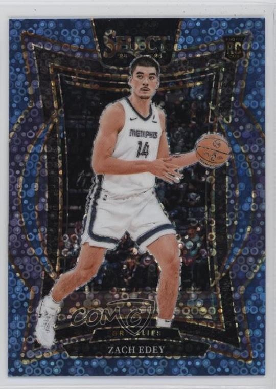 2024 Select Concourse Light Blue Disco Prizm 51/99 Zach Edey #98 Rookie RC 1o2