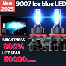 9007 Ice Blue Bright Led Headlight Bulb Hilow Beam For Pontiac Grand Am 99-2005
