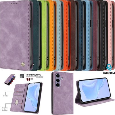 Für Samsung S25 Ultra S26 S25 S24 S23 S22 Luxus Magnet Wallet Case Handy Hülle
