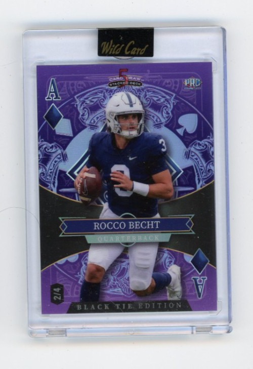 2026 WILD CARD ROCCO BECHT #ED 2/4 BLACK TIE EDITION Penn State Nittany Lions
