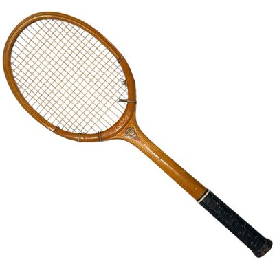 Wright & Ditson Tru Shot Trophy Vintage Wood Tennis Racket Racquet (Wear)