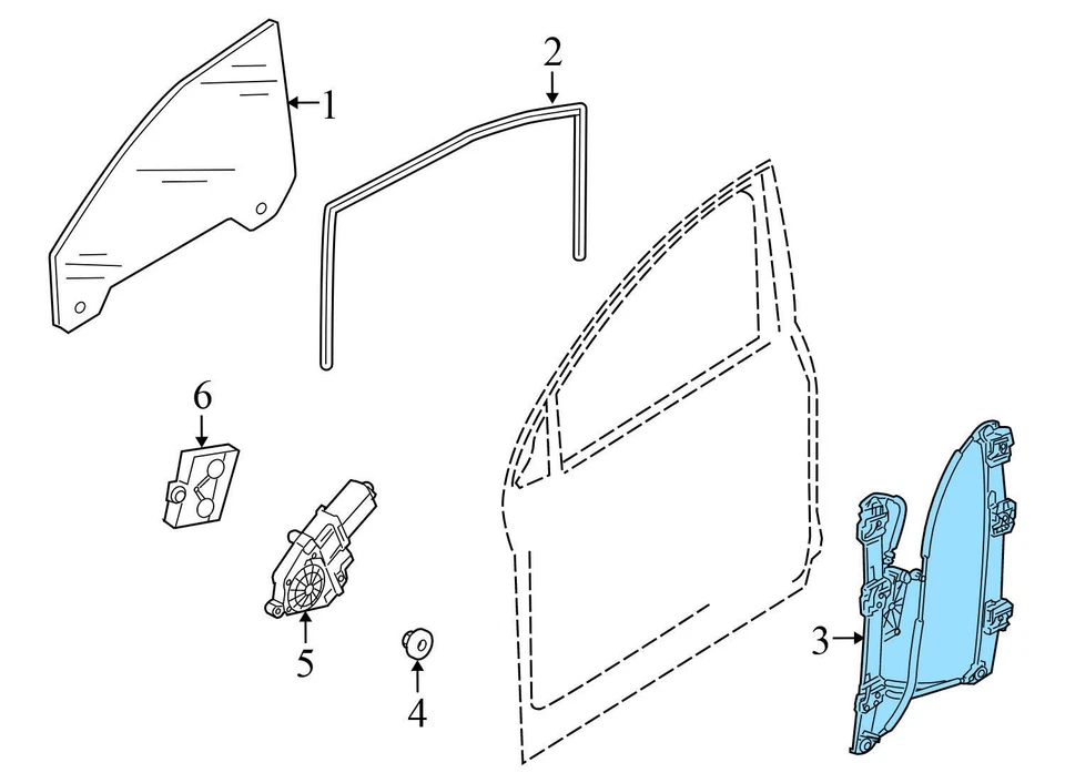AUDI Q7 2010-2014 - Regulador ventana delantera derecha 4L0837462B Foto 3 de 4