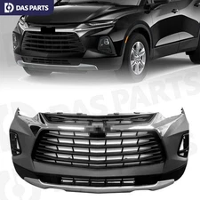 Front Bumper Primed Kit For 2019-2023 Chevrolet Blazer L LT LS W/Chrome Grille