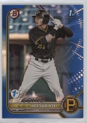 2022 Bowman 1st Edition Blue Foil 42/150 Jack Suwinski #BPPF-84 Rookie RC ff8