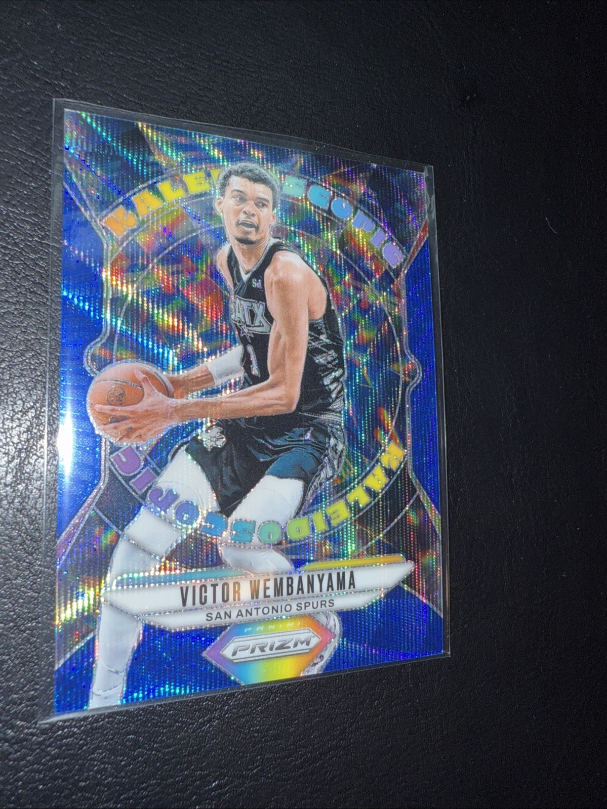 2024-25 Panini Prizm - Kaleidoscopic Victor Wembanyama #20 Blue Wave Prizm /175