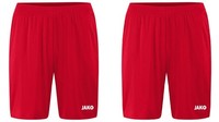 2X Jako Sporthose Manchester FußBallshort Shorts Kurze Hose Herren Rot Gr. L