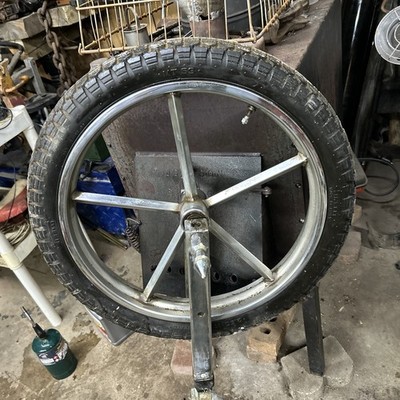 Harley Chopper Ironhead Sportster 17  HD Chrome 5 Spoke Invader Wheels