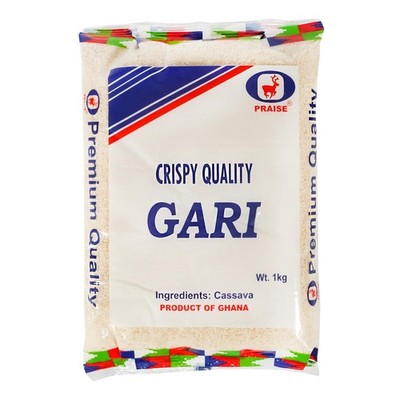 Praise Cassava Mehl (Gari) 1kg Maniokmehl Manioc grob Gari Mehl Cassava Mehl