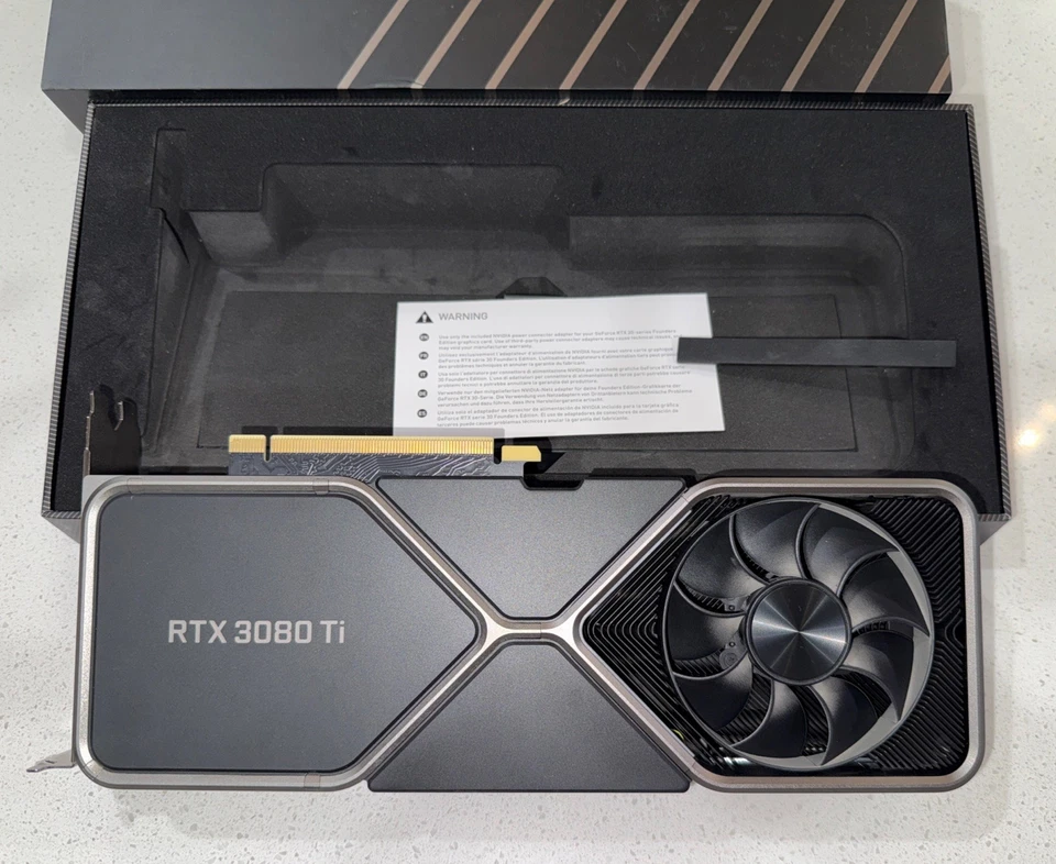 NVIDIA GeForce RTX 3080 Ti Founders Edition 12GB GDDR6X Graphics Card - Image 3 of 4