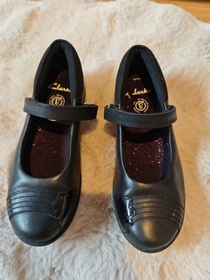 Clarks Leder Ballerinas Mit Klettverschluss Gr. 34