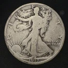 1917 Walking Liberty Half Dollar 90% Silver US Coin Circulated 50c Philadelphia