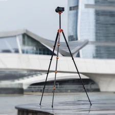 Fotopro X-Airfly Carbon Fiber Travel Tripod (Orange)