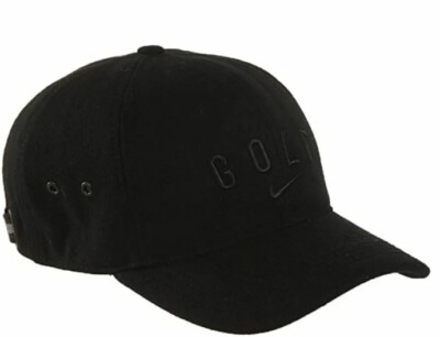 Nike Golf Dri Fit Aerobill Classic 99 Black Wool Strapback Hat