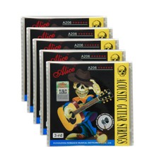 5PCS Alice Acoustic Guitar G Strings Steel Core Coated Copper Alloy Wound .024"