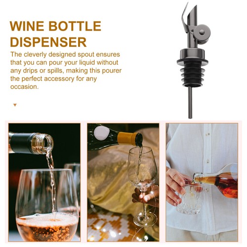 Red Wine Bottle Plug Pourer Replaceable Dispenser Stainless Steel Oil - Picture 8 of 12