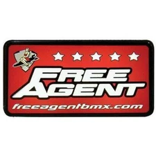FREE AGENT BMX Lighted Racing Sign 24'' x 13'' x 5''