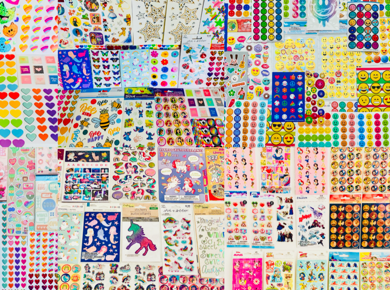 295+ HUGE Lot of  Scrapbooking Supplies Stickers Great Variety! Lots Of Themes