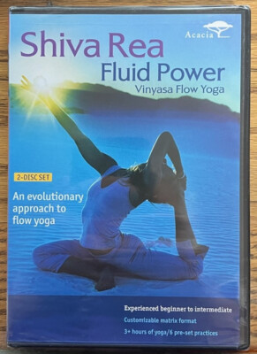 Shiva Rea ~ Fluid Power ~ Vinyasa Flow Yoga ~ DVD ~ Brand New ~ Factory Sealed