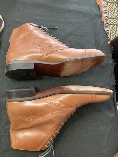Edwardian Style Custom Made Men's Lace Up Dress Boots From My Film Collection - Picture 2 of 7
