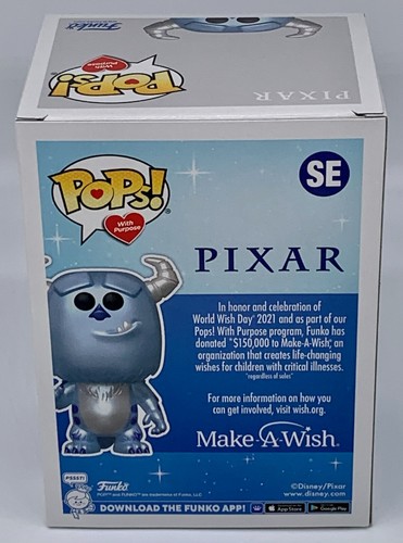 Sulley Metallic Pop #SE Make-A-Wish Funko Pops with a Purpose 2022 Vaulted - Picture 5 of 11