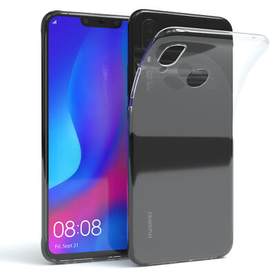 Für Huawei P Smart Plus Hülle Case Silikon Back Cover Handy Schutz Transparent