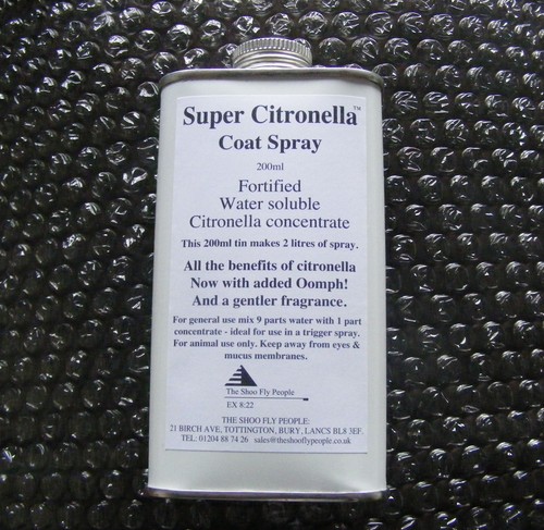 Fly Super Citronella horse and pony coat spray concentrate makes 2 litres - Picture 11 of 12
