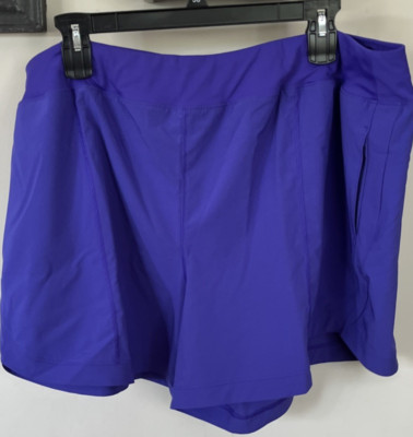 Tek Gear Mid Rise Shorts Workout Gear-Purple-Women's Plus Size 3x NEW