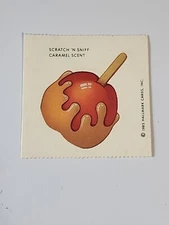 Vintage 1985 Hallmark Carmel Apple Scratch And Sniff Sticker