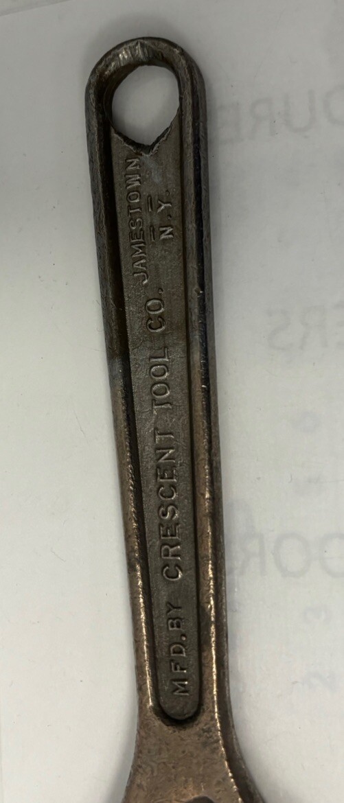 Vintage Crescent Tool Co. 8" Crescent Wrench Made in Jamestown NY eBay