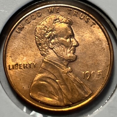 BU 1995 penny ghost 9 and 5 Date Errors Flat Spot On Top Of Head