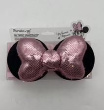 NEW THE CREME SHOP Disney Minnie Mouse Sequin Plushie Spa LTD. EDITION Headband