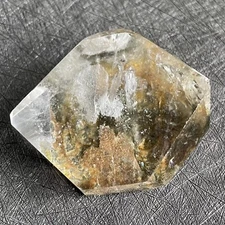 87g Natural Green Phantom Freeform Polished Garden Quartz Crystal Healing W5