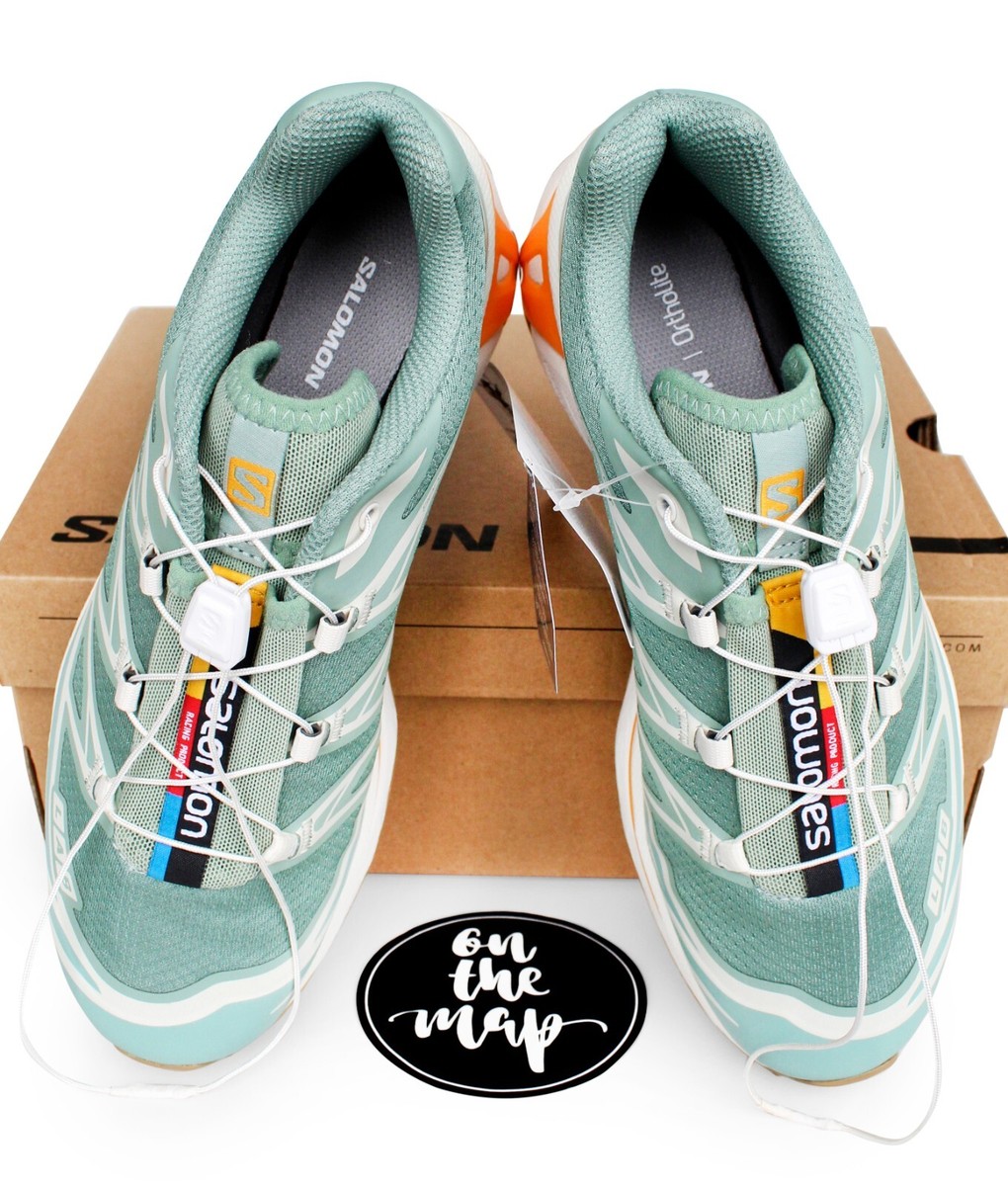 Salomon XT-6 Granite Green Blazing Orange UK 5 6 7 8 9 10 11