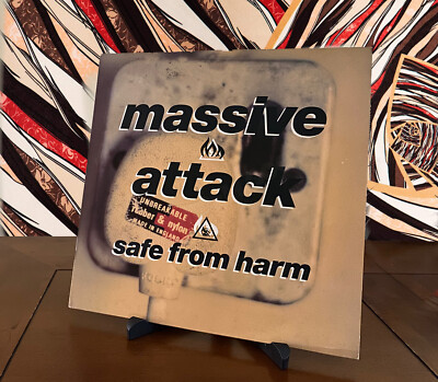 MASSIVE ATTACK SAFE FROM HARM UK 3 TRACK 12 VINYL RECORD