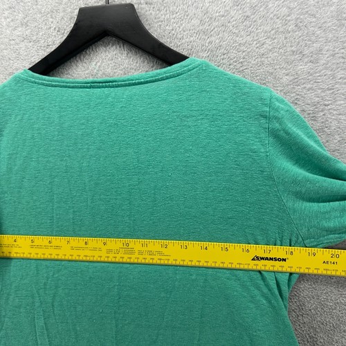 Eileen Fisher Blouse Womens Size Medium Petite Green 3/4 Sleeve 100% Linen - Picture 10 of 11