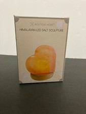 NEW Heart Shaped Lamp Himalayan Salt Crystal, Warm Light Home Decor Gift