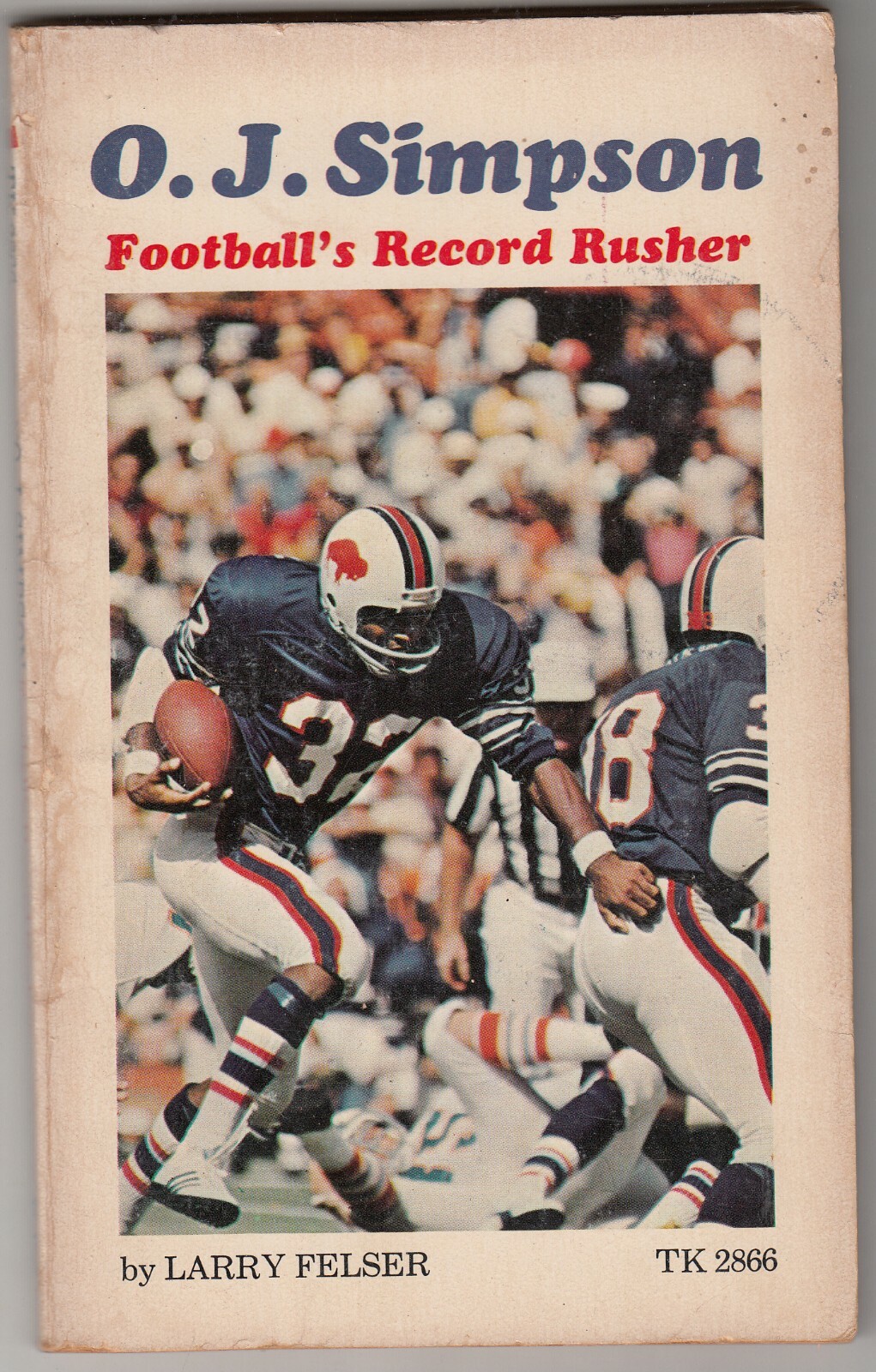 O.J. SIMPSON FOOTBALL'S RECORD RUSHER (1974) Larry Fesler Buffalo Bills  Vintage | eBay