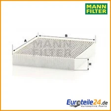Filter, cabin air Mann filter CUK28009 for Ford Focus IV