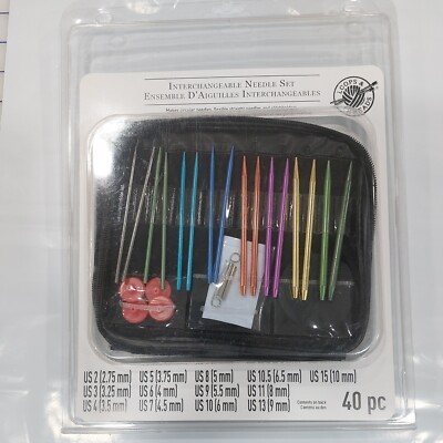 Loops & Threads Interchangeable Knitting  Needle Set (A23)