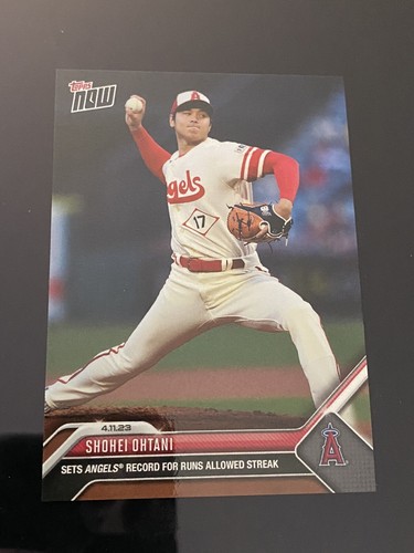 2023 TOPPS NOW #106 SHOHEI OHTANI Short Print Angels  + Hard Case