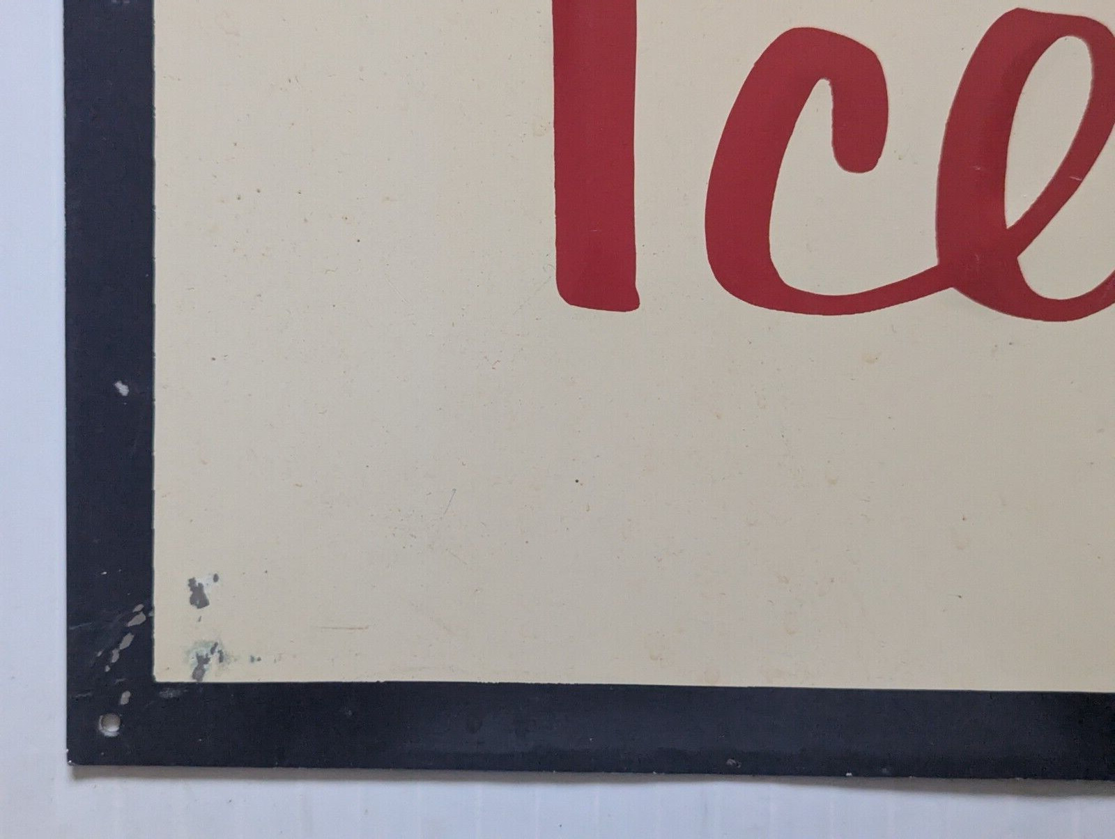 Vintage Hershey's Ice Cream Tin Embossed Sign M-H 4-89