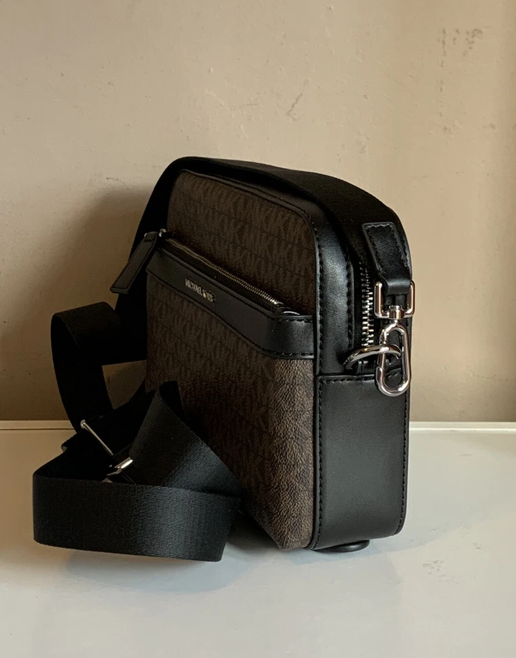 Michael Kors Cooper Utility Crossbody Bag Brown/Black BNWT - Image 3 of 4