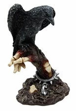 Pacific Gift The Raven's Perch Zombie Statue 6" Height Figurine Resin Statue
