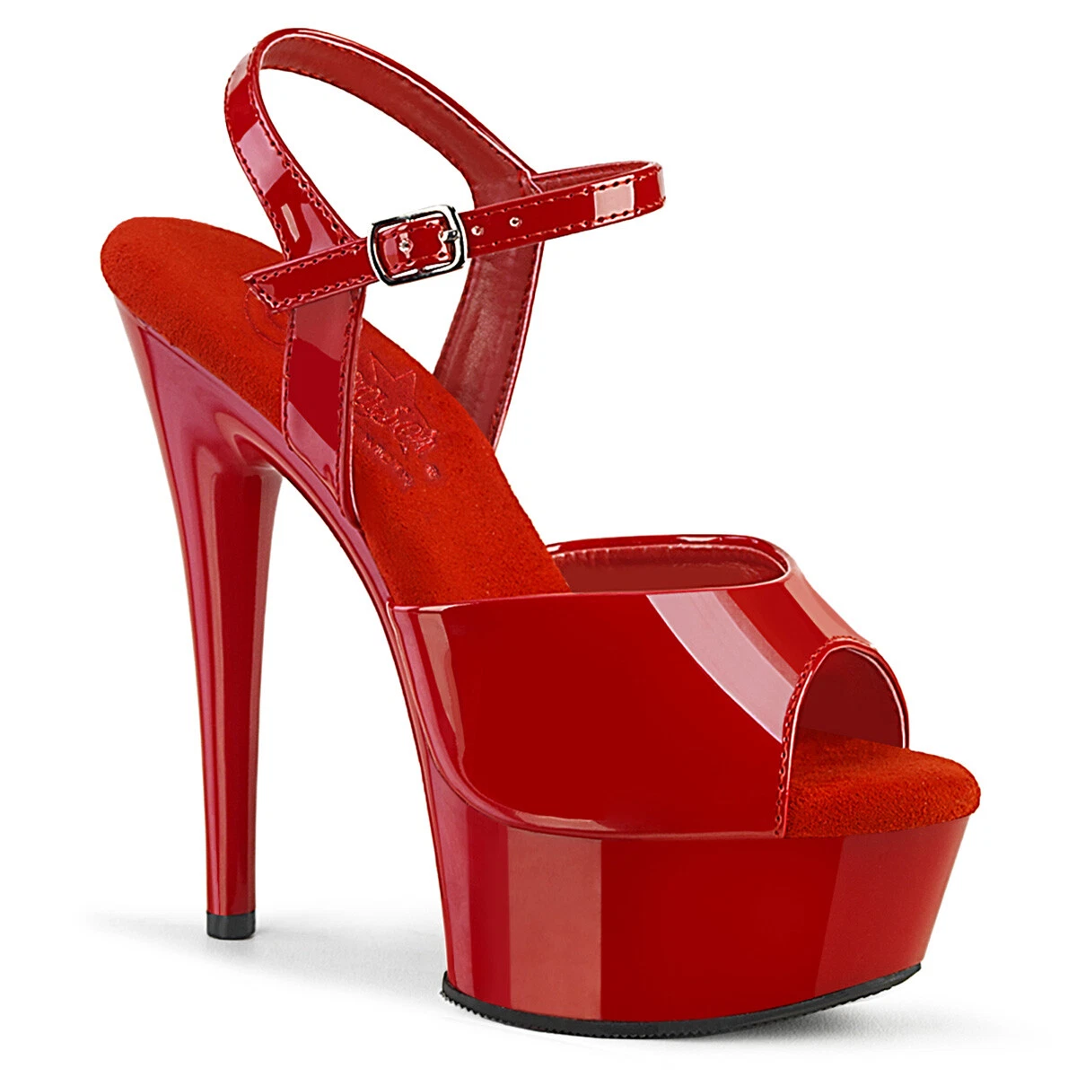 6 Red Platform Stiletto High Heels Stripper Dancer Shoes All Sizes Wide  Width W | eBay