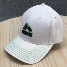 RBX Logo Baseball Cap Hat Mens One Size White Adjustable Embroidered Mesh Back